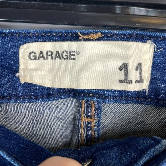 Garage Retro High Waist Jegging Jeans Blue dark Wash Stretch Size 11 - Picture 7 of 11
